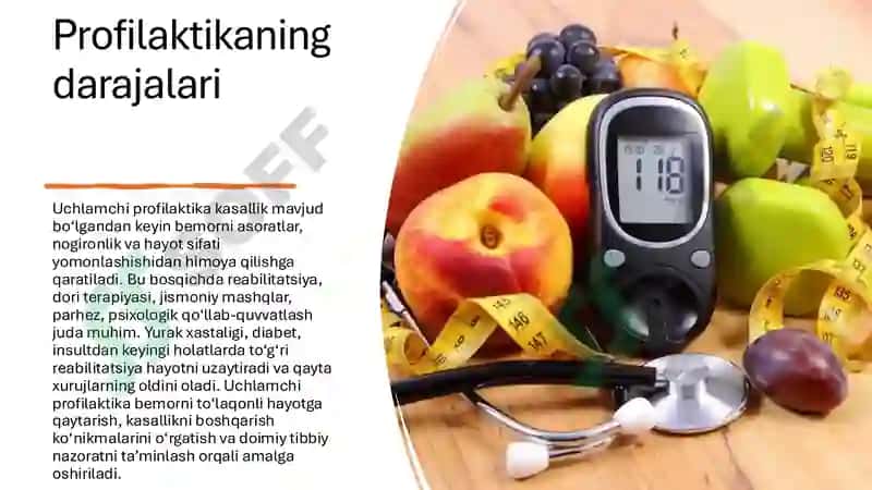 Yuqumli bo'lmagan kasalliklarning birlamchi, ikkilamchi, uchlamchi profilaktikasi​ 3