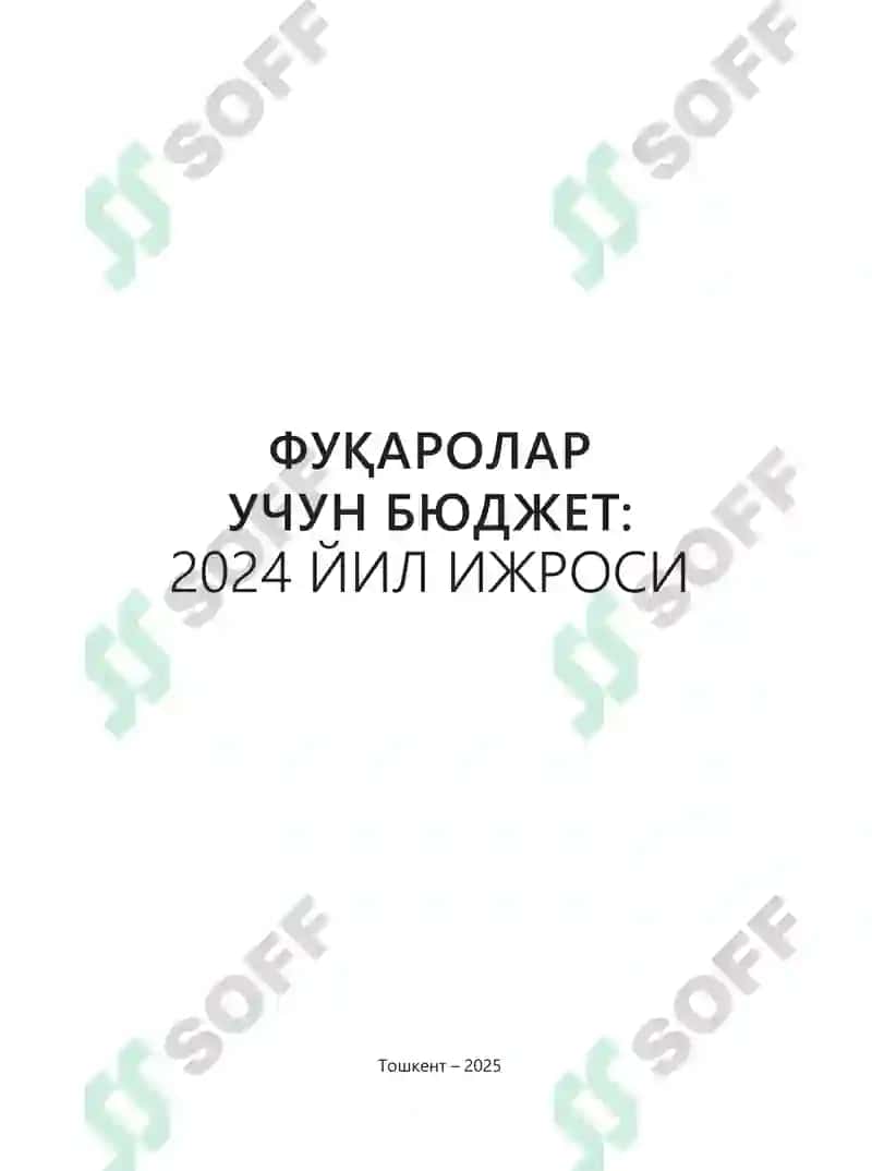 Фуқаролар учун бюджет: 2024 йил ижроси 3