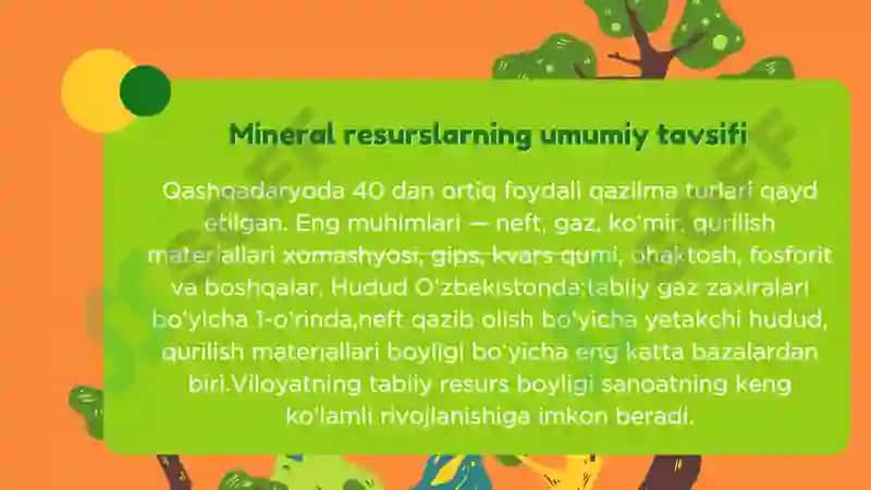 Qashqadaryo mineral resurslari 3