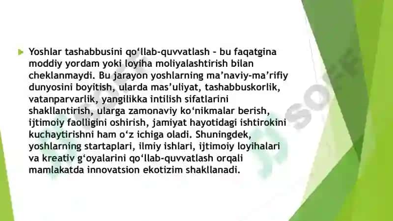 Yoshlar Tashabusuni Qolab quvatlash Taqdimot 3