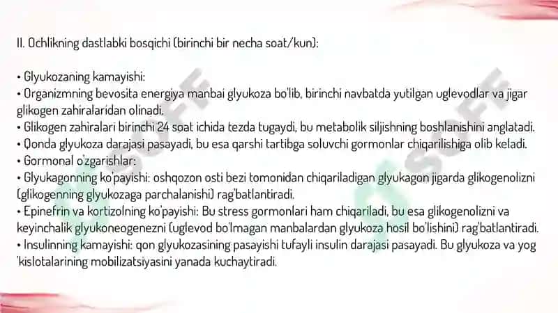 To'liq va to'liq bo'lmagan ochlik. 3