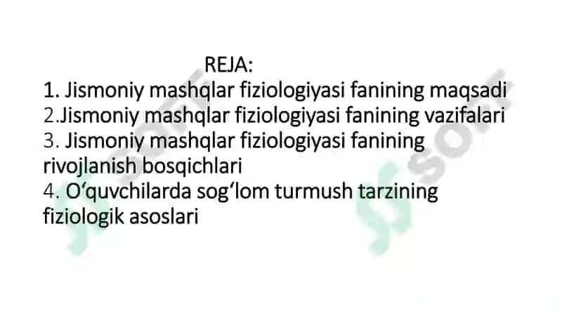 Jismoniy Mashqlar Fiziologiyasi 3