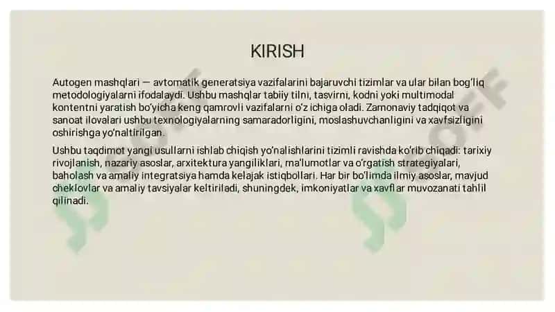 Autogen mashqlarning yangi usullari 3
