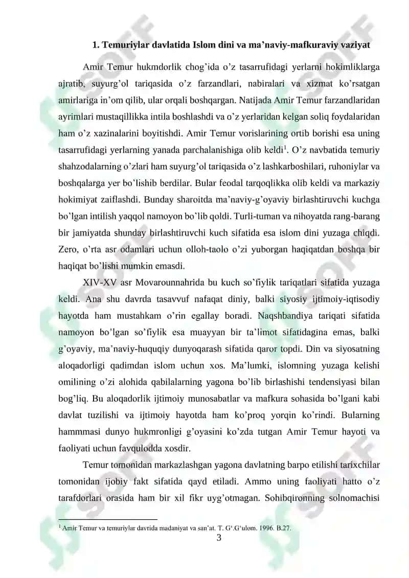 Temuriylar Davlatida Tasavvuf Talimoti 3