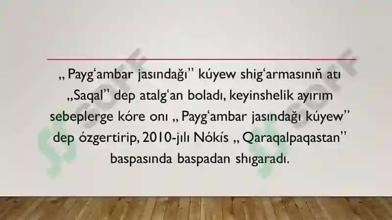 Payğambar Jasındağı Kúyev 3