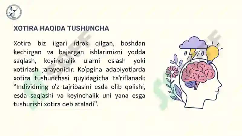 Xotira Haqida Tushuncha 3
