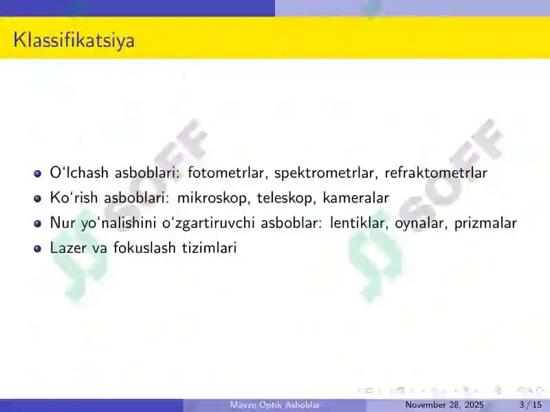 Optik Asboblar 3