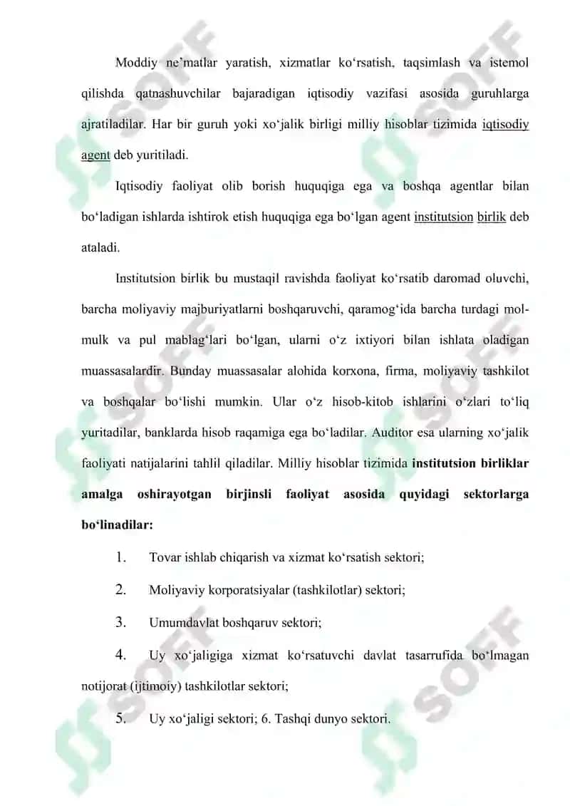 O’zbekiston milliy hisoblar tizimi: holati va istiqbollari 3