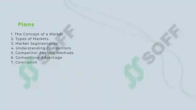 Markets and Competitors 3