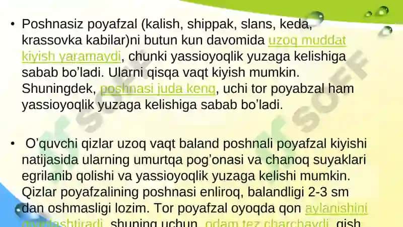 Kiyim boshlar va oyoq kiyim gigiyenasi 3