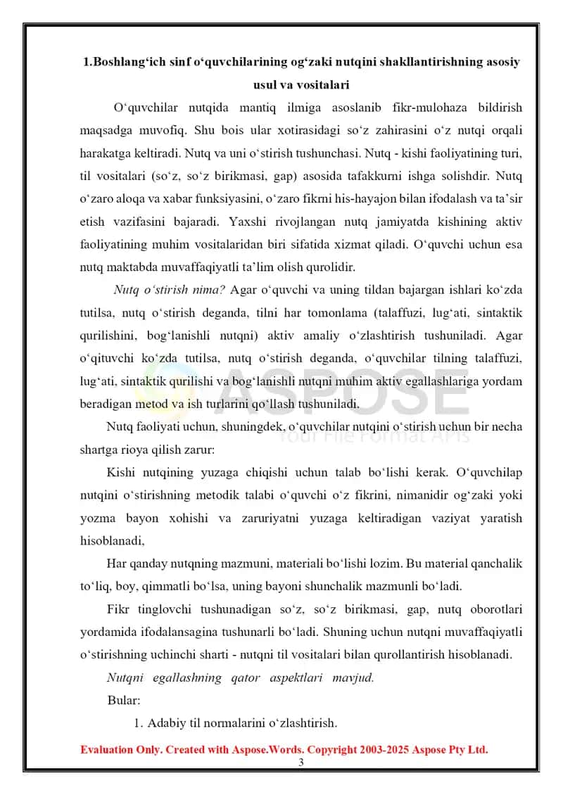 Boshlangʻich sinf oʻquvchilarini oʻqish va yozishga oʻrgatishda matn muhim vosita 3