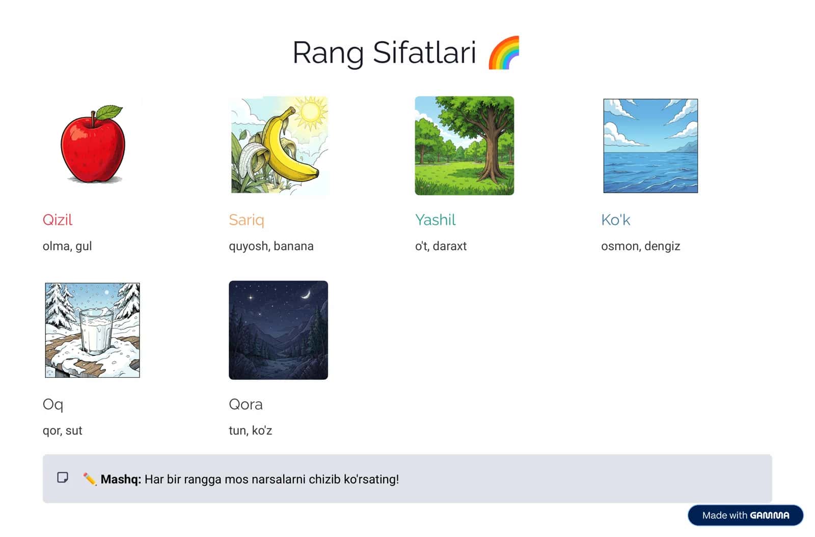 1-sinf uchun Shaxs va narsaning belgisi o'quv ish daftari 3