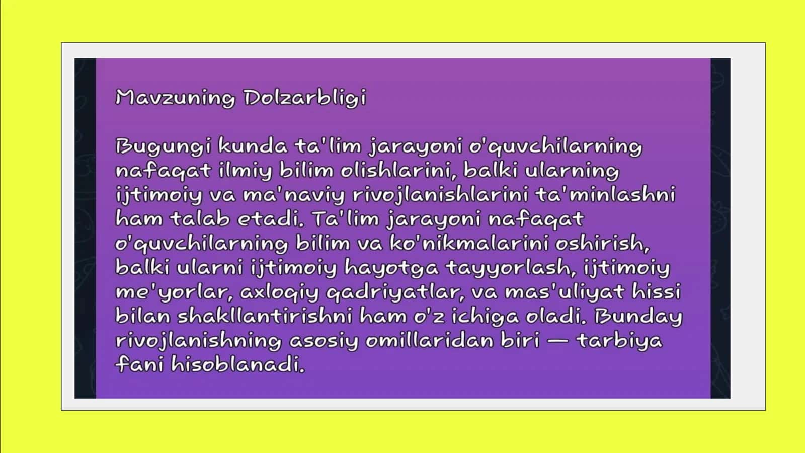 Aqilova Azizaning Tarbiya Fanini O'qitish Metodikasi Kurs Ishi 3