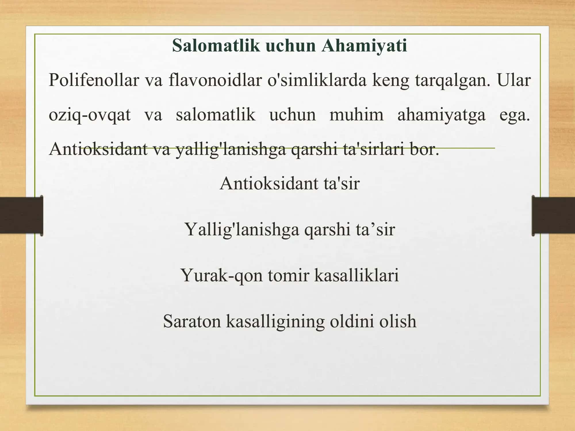 Fenollarning kimyoviy va kislotali xossalari 3