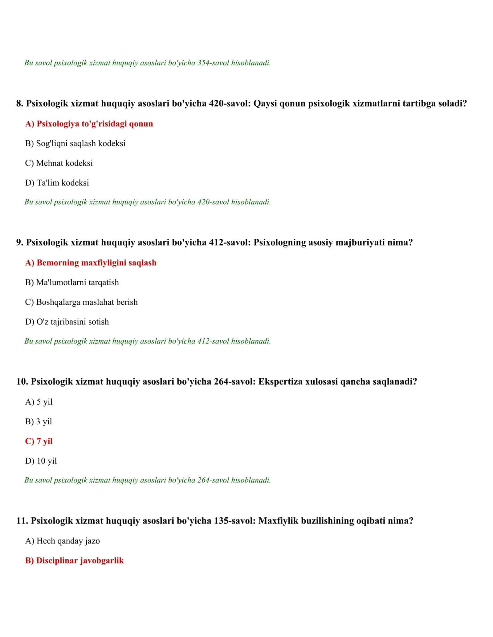 PSIXOLOGIK TESTLAR TO'PLAMI (510 test) 3