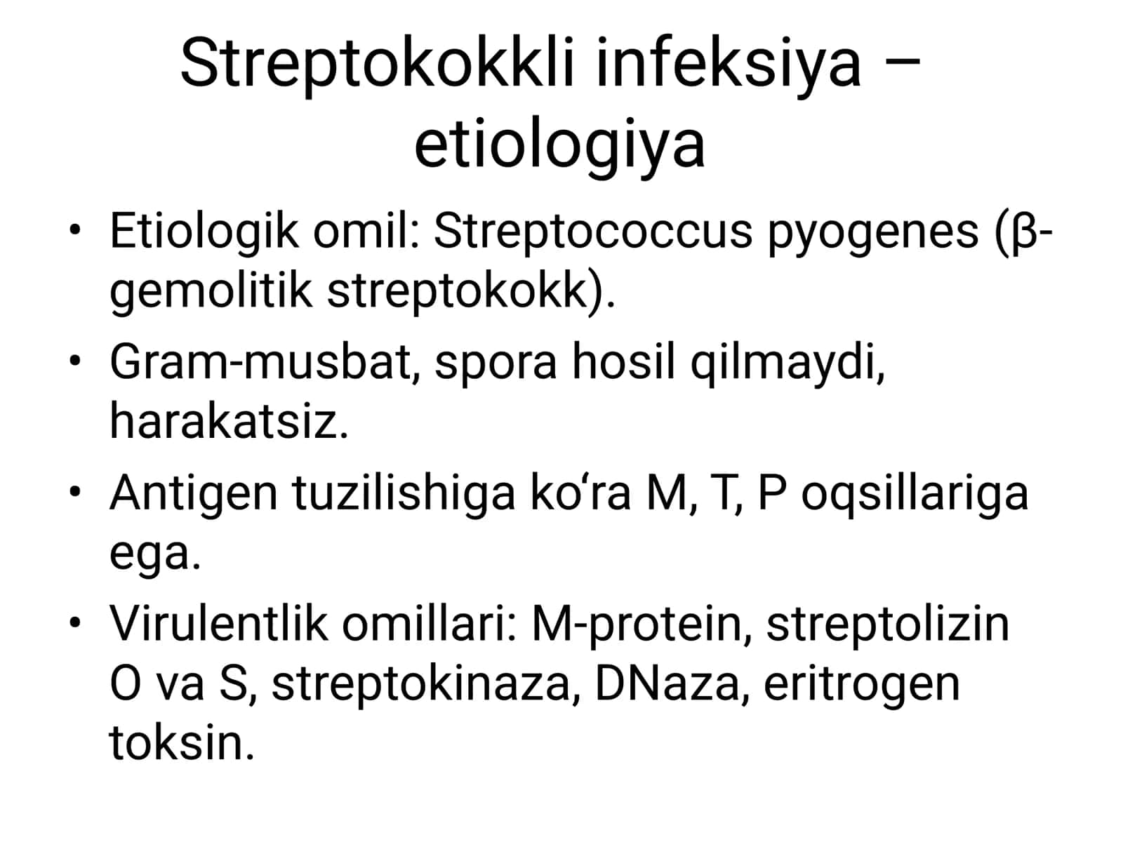 Streptokokkli va Pnevmokokk infeksiyalar 3