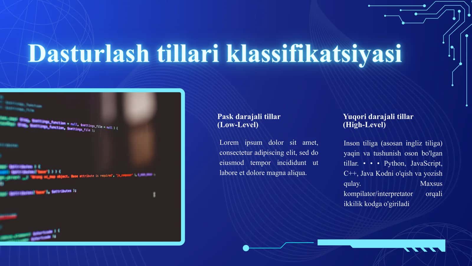Dasturlash asoslari 3
