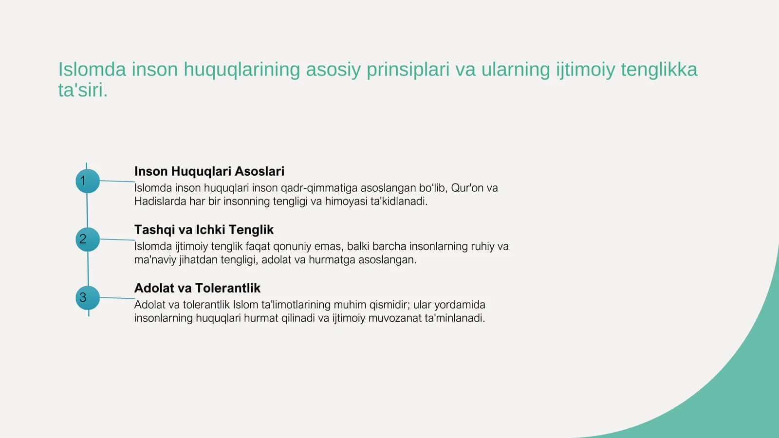 Dinshunoslik fanining tayyorlagan Mustaqil ishi 3