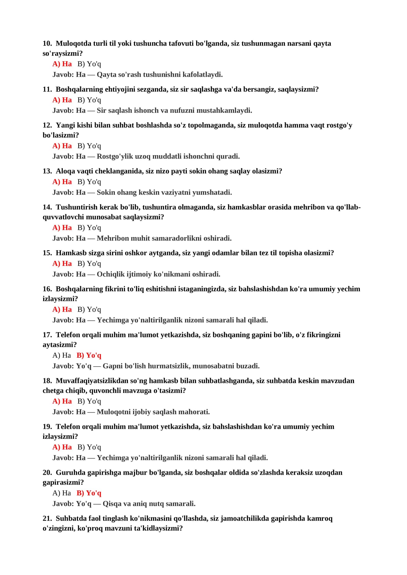 MUROSAGA KELISH QOBILIYATINI ANIQLASH TESTI 3