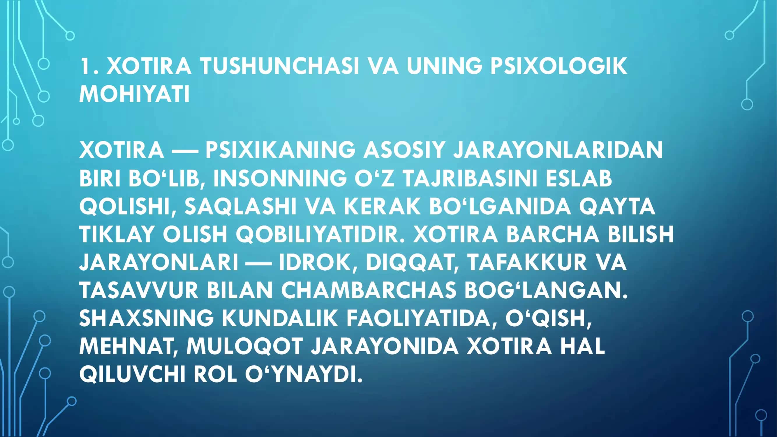 XOTIRADAGI INDIVIDUAL FARQLAR 3