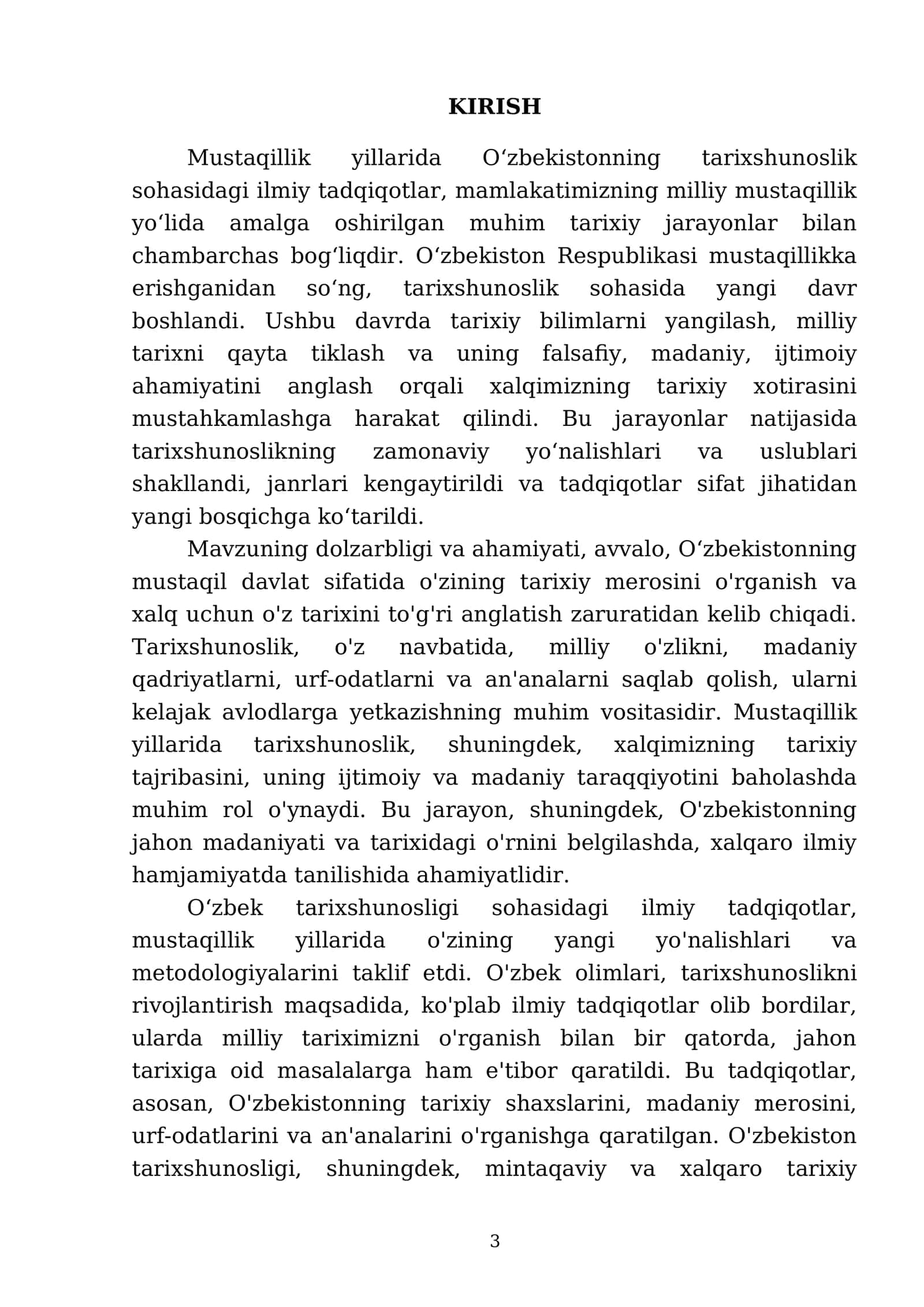 TARIXSHUNOSLIK 3