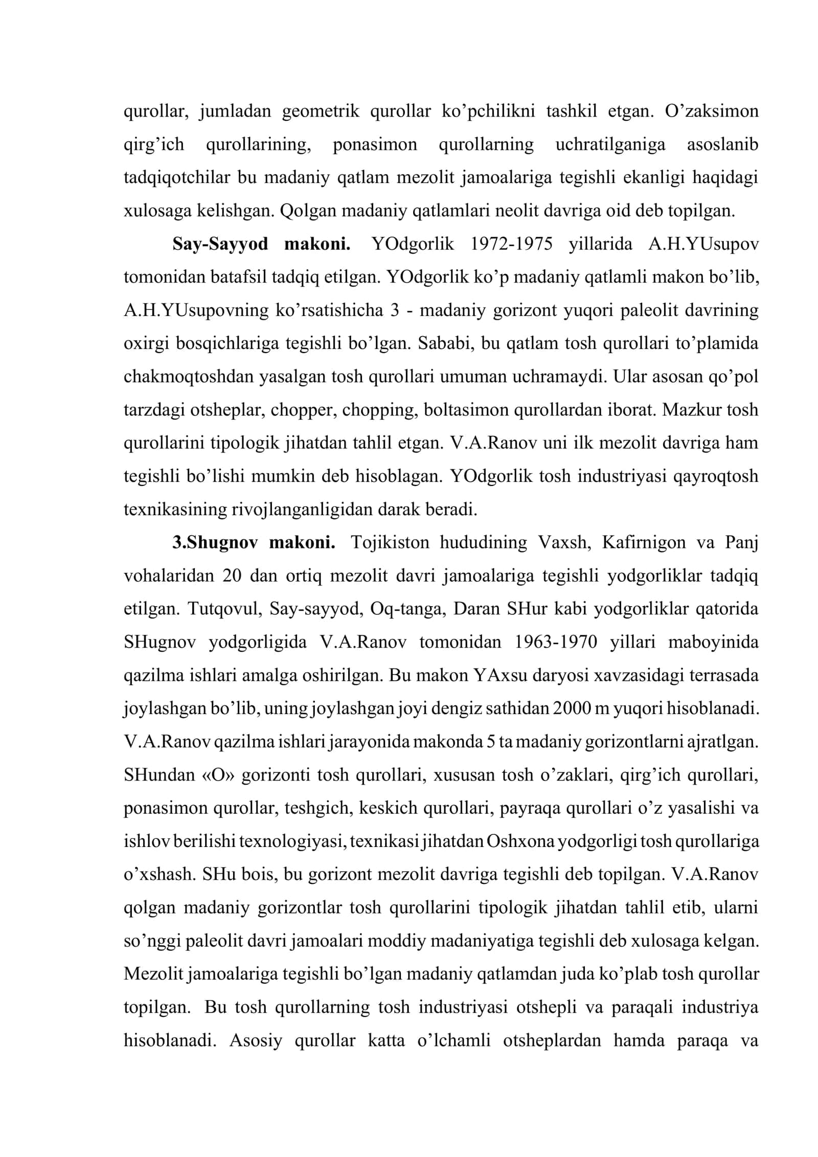 Tojikiston mezolit 3