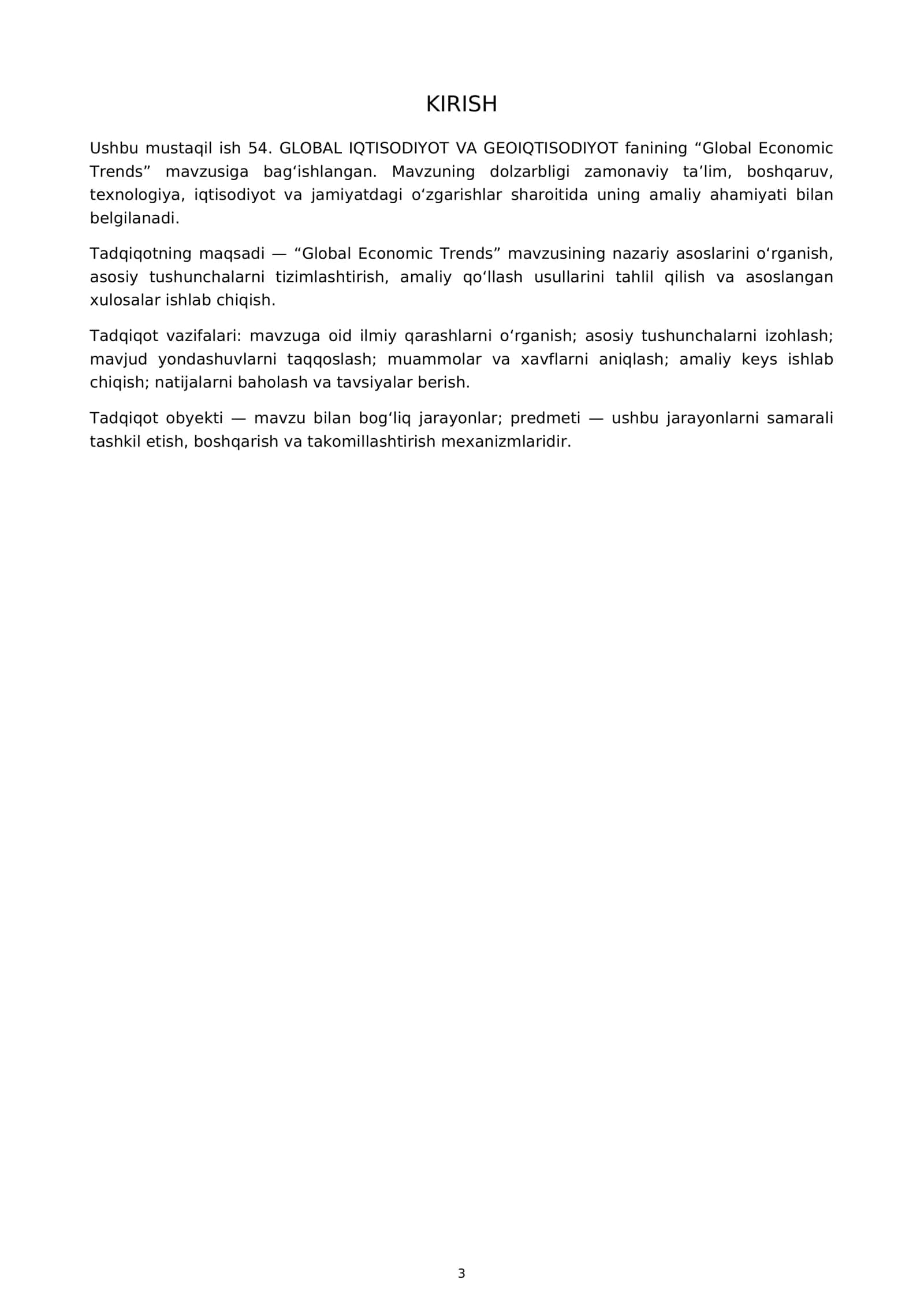 Global Economic Trends 3