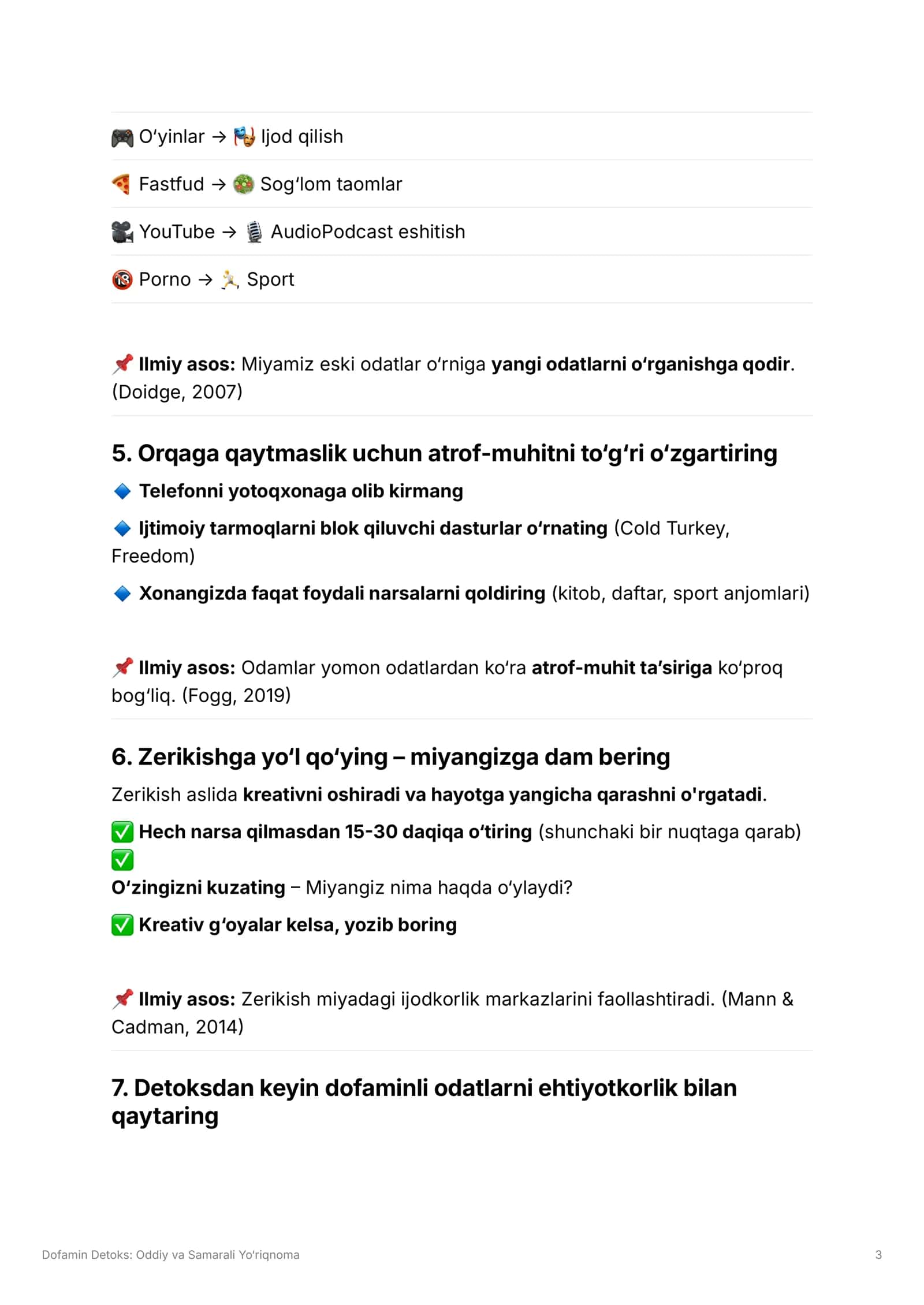 Dofamin Detoks: Oddiy va Samarali Yo‘riqnoma 3