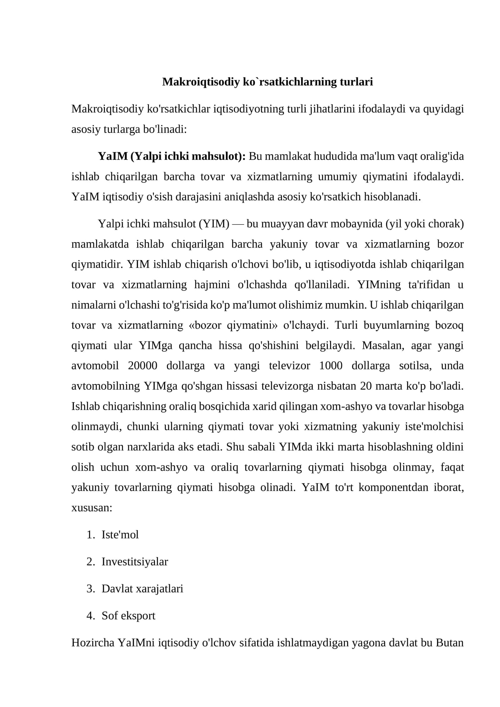Makroiqtisodiy ko‘rsatkichlar statistikasi 3