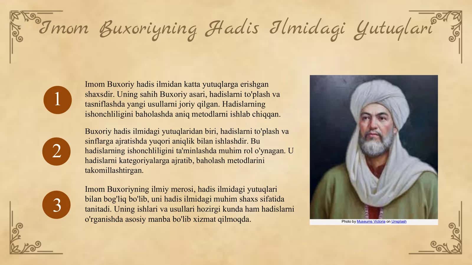 Imom Buxoriyning Hadis Ilmidagi Yutuqlari 3