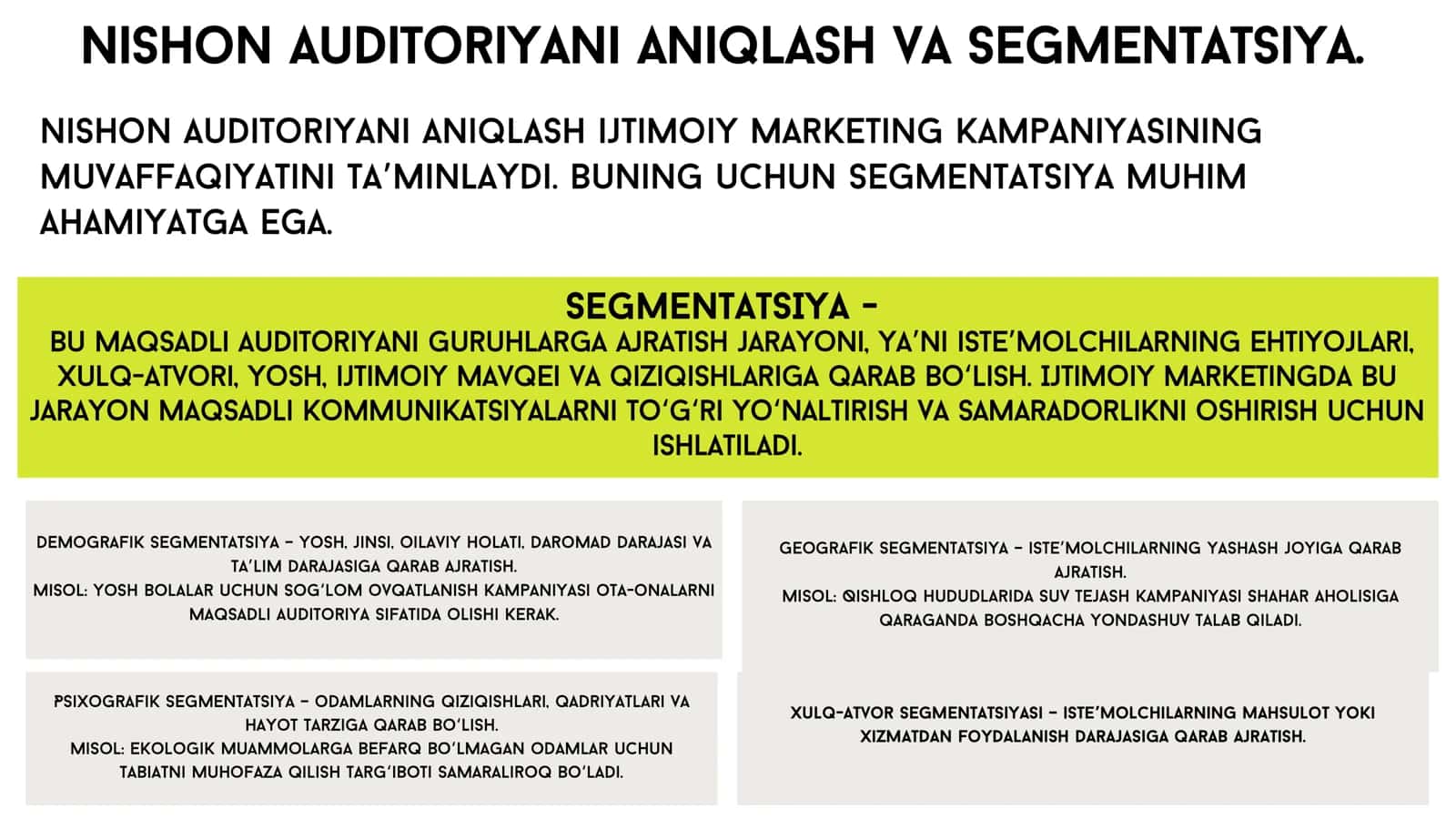 IJTIMOIY MARKETINGNI TASHKIL ETISHNING  YO'NALISHLARI. 3
