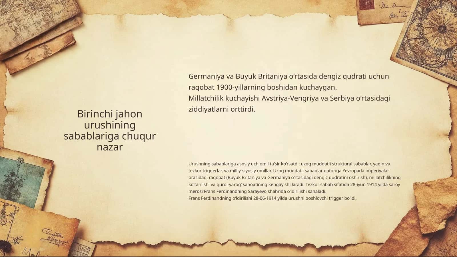 Birinchi jahon urushi tarixshunosligi. 3