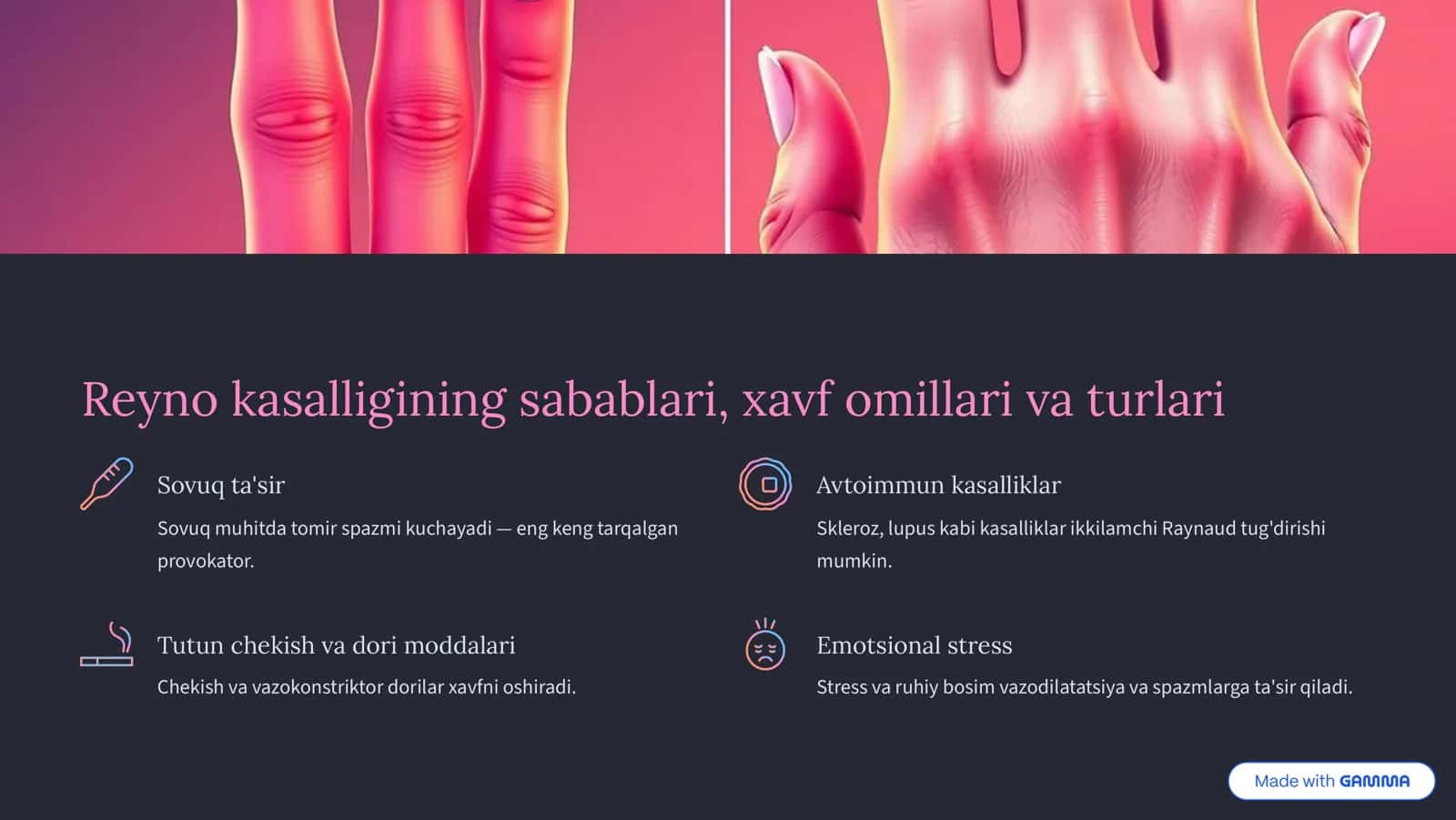 Reyno va Byurger kasalliklari: Tushunish va Boshqarish 3
