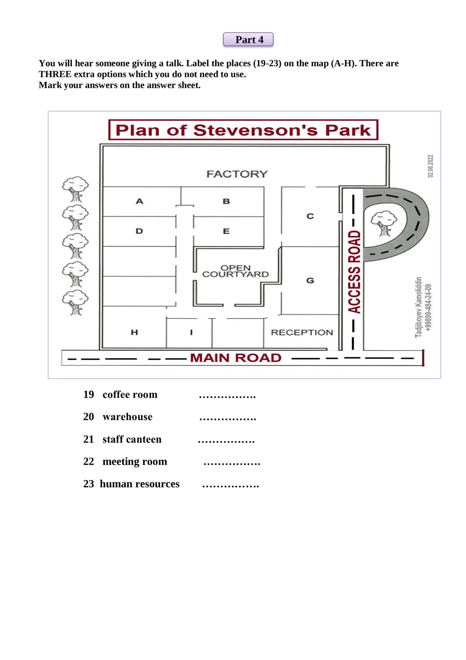 Part 1 Listening Comprehension Questions 3