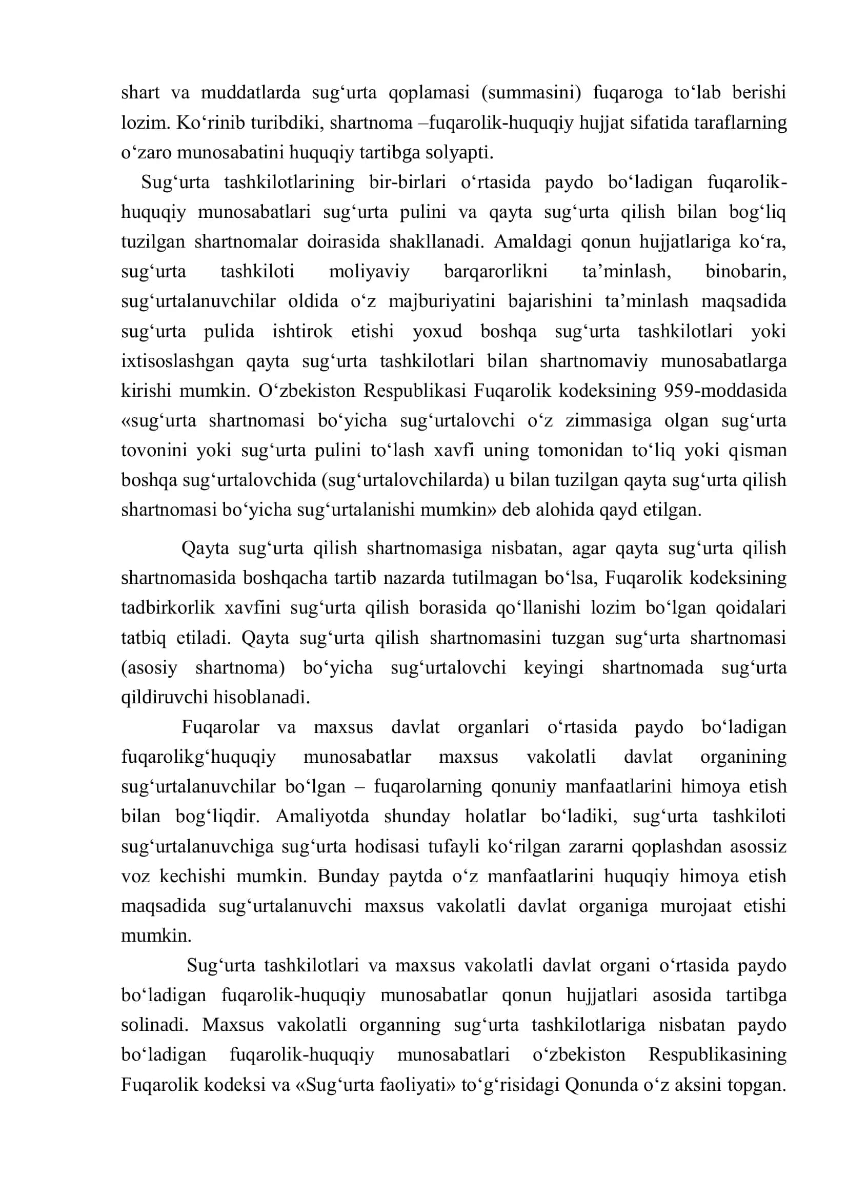 Sug’urta faoliyatini yuritishning tashkiliy-huquqiy asoslari 3