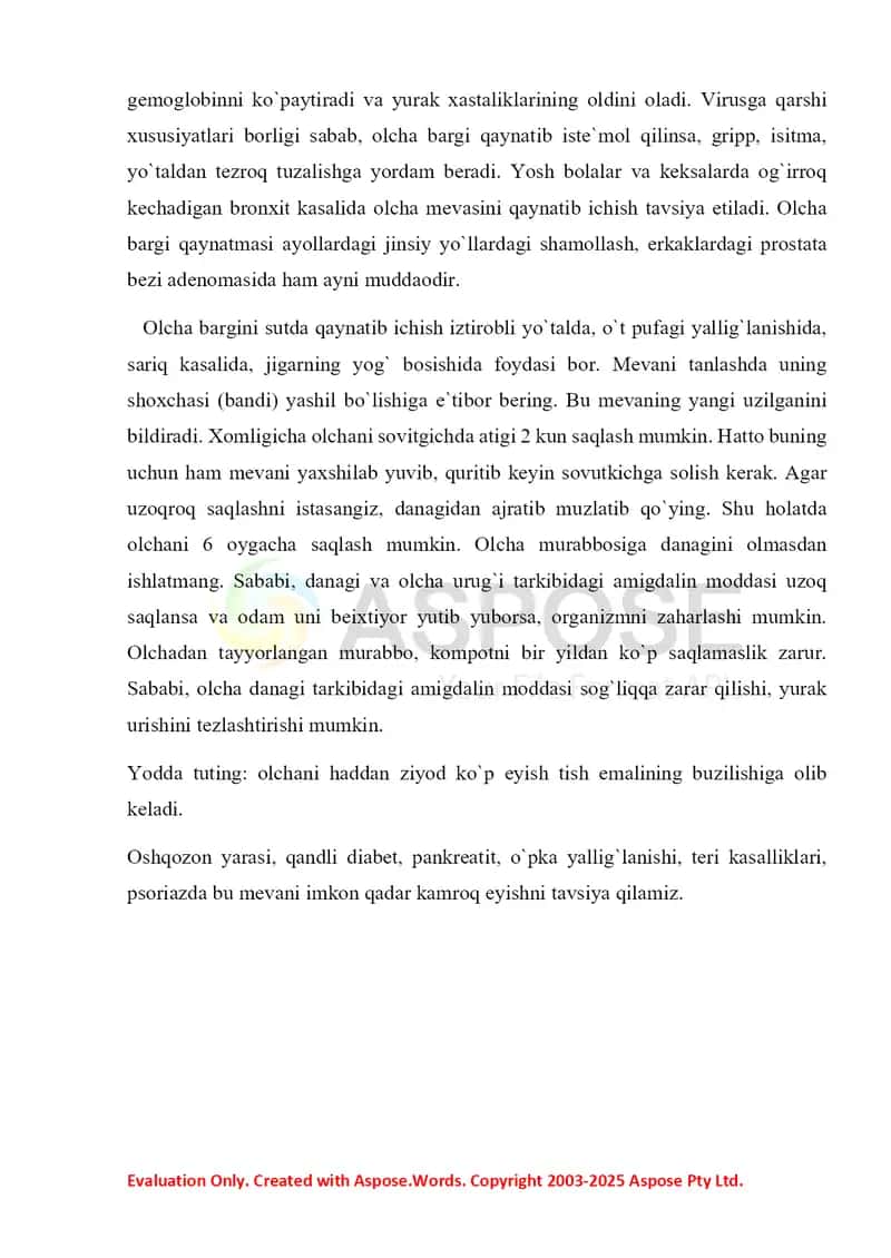 1500 tonna olchani saqlash uchun omborxonani tanlash va hisoblash 3