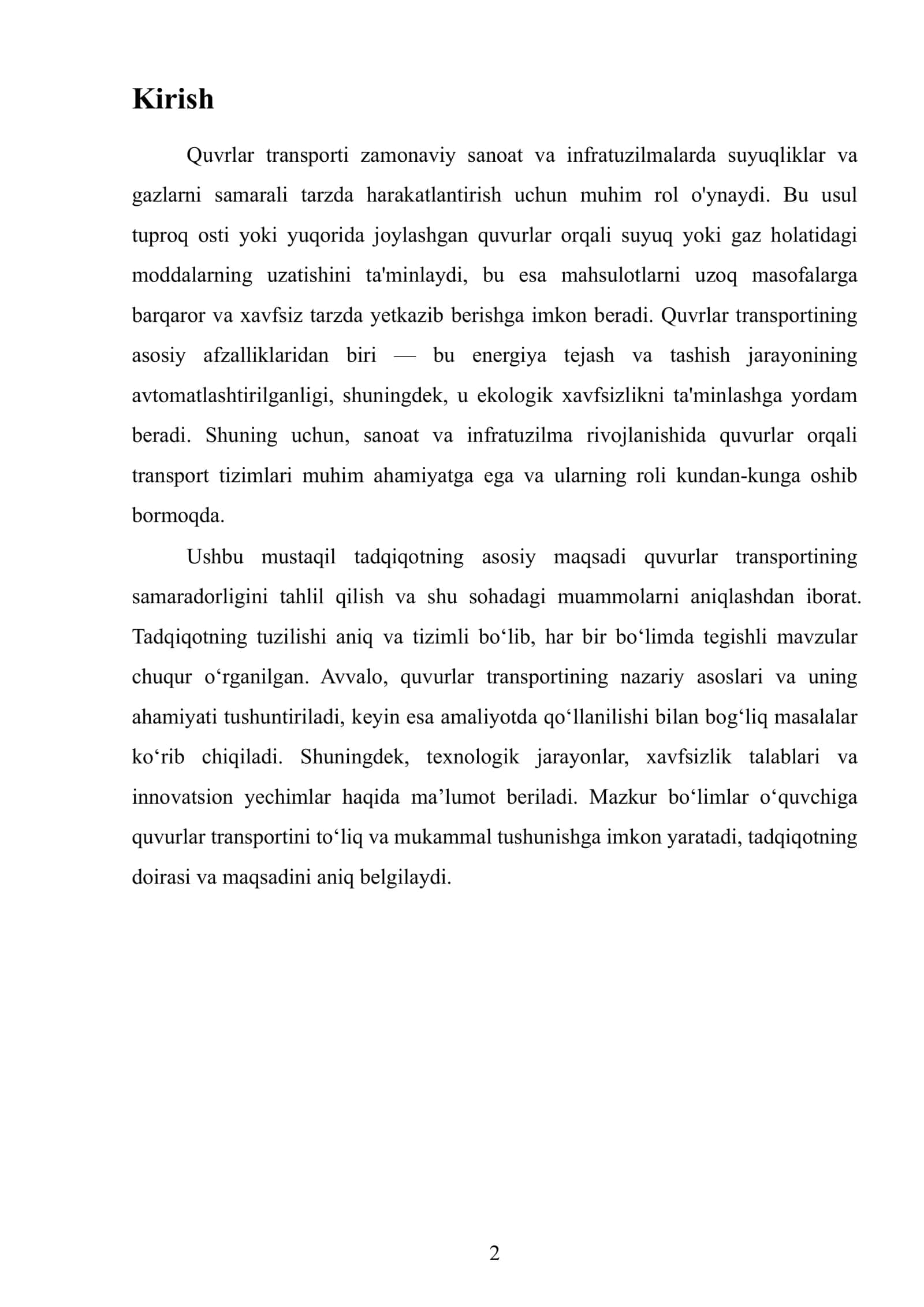 Quvrlar transporti 3