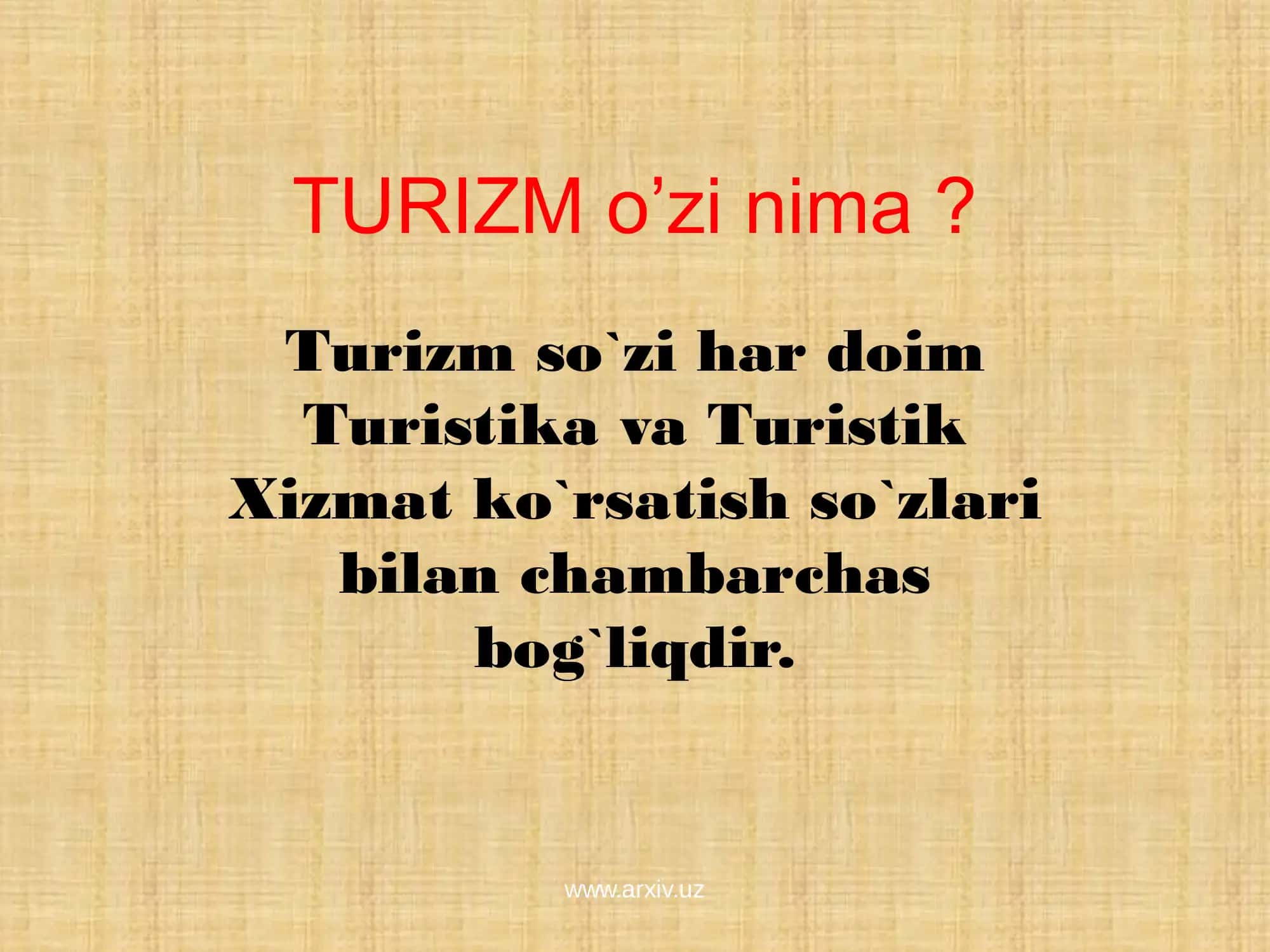 Turizm faoliyat turlari 3