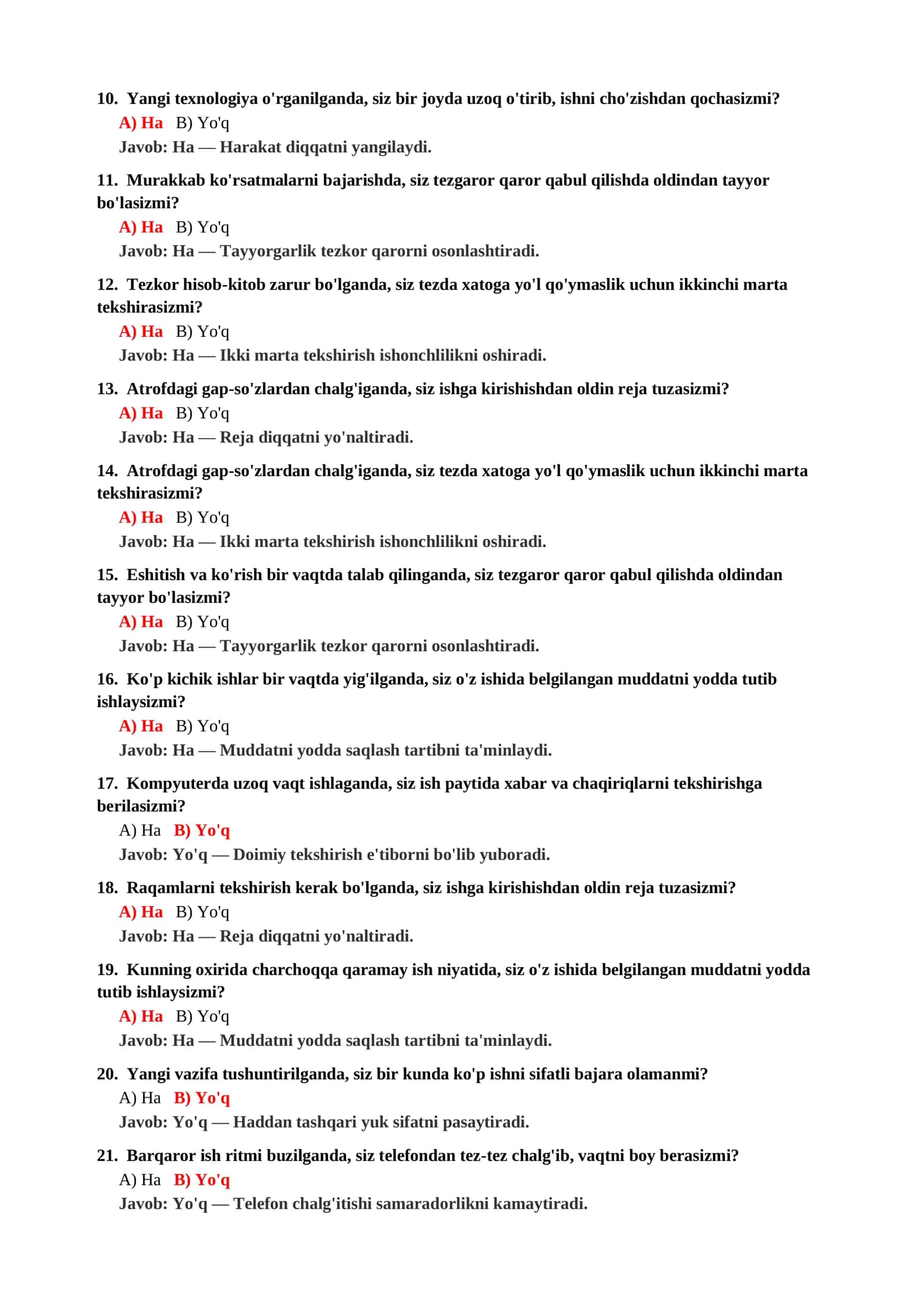 PSIXOLOGIYA FANIDAN MALAKA OSHIRISH TESTLARI 3