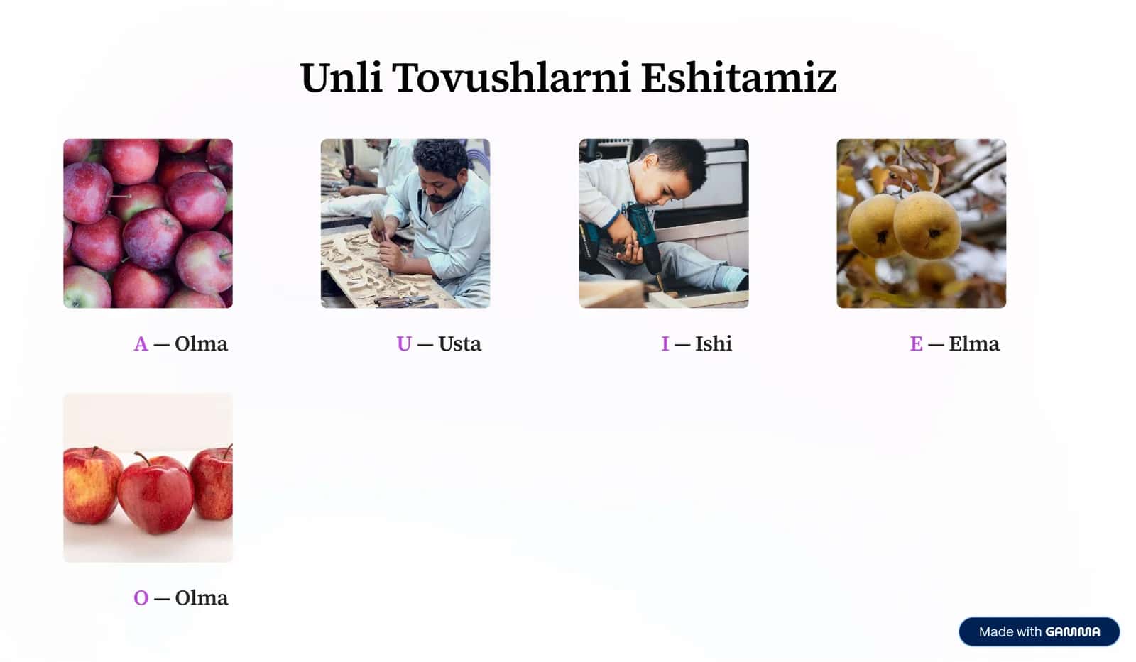 1-sinf Ona tili: Unli va undosh tovushlar — 10 betlik mashq va ish daftari 3