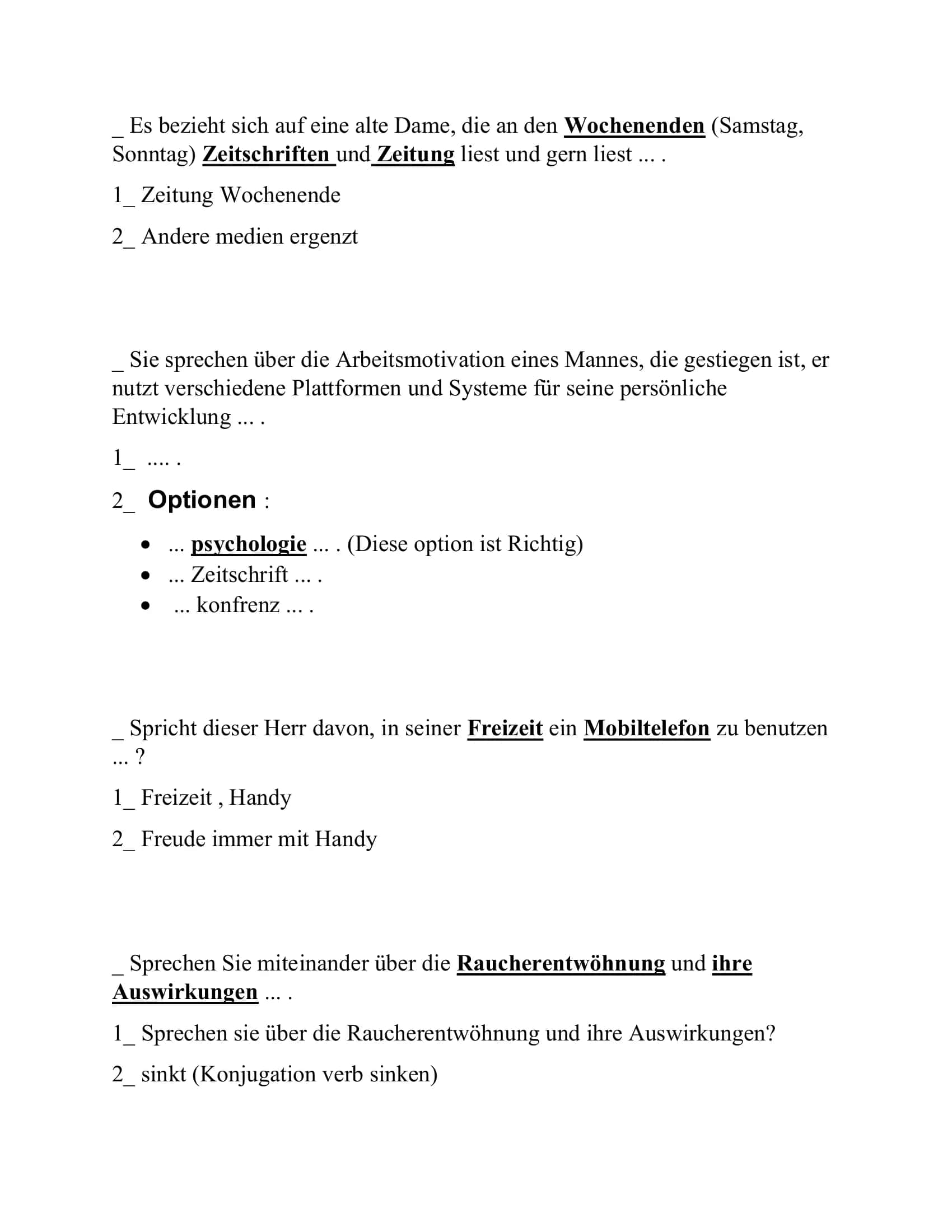 Nemis Tili B2 HÖREN (Stark) 3