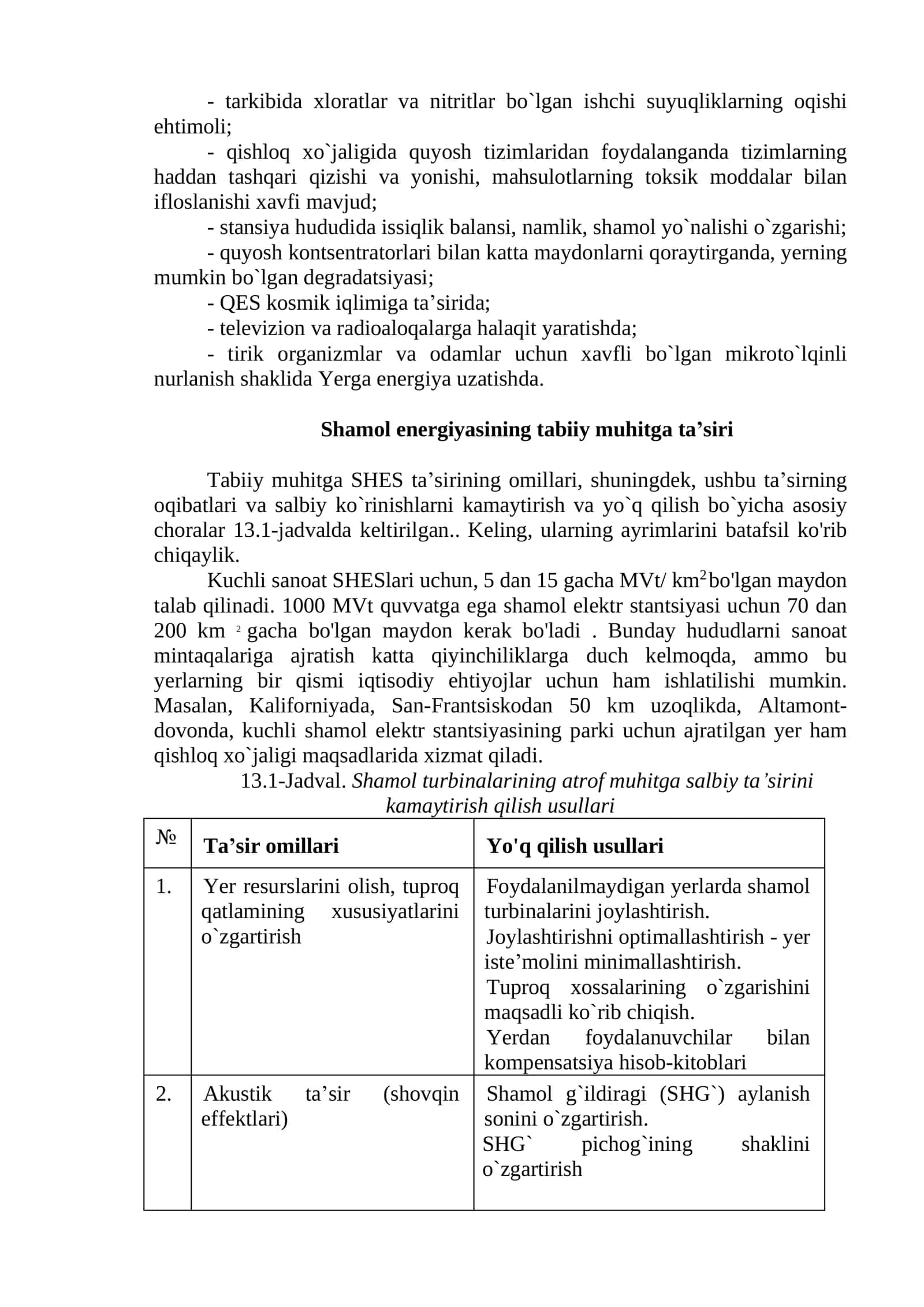 Noan’anaviy energetikani ekologik jihatlari 3
