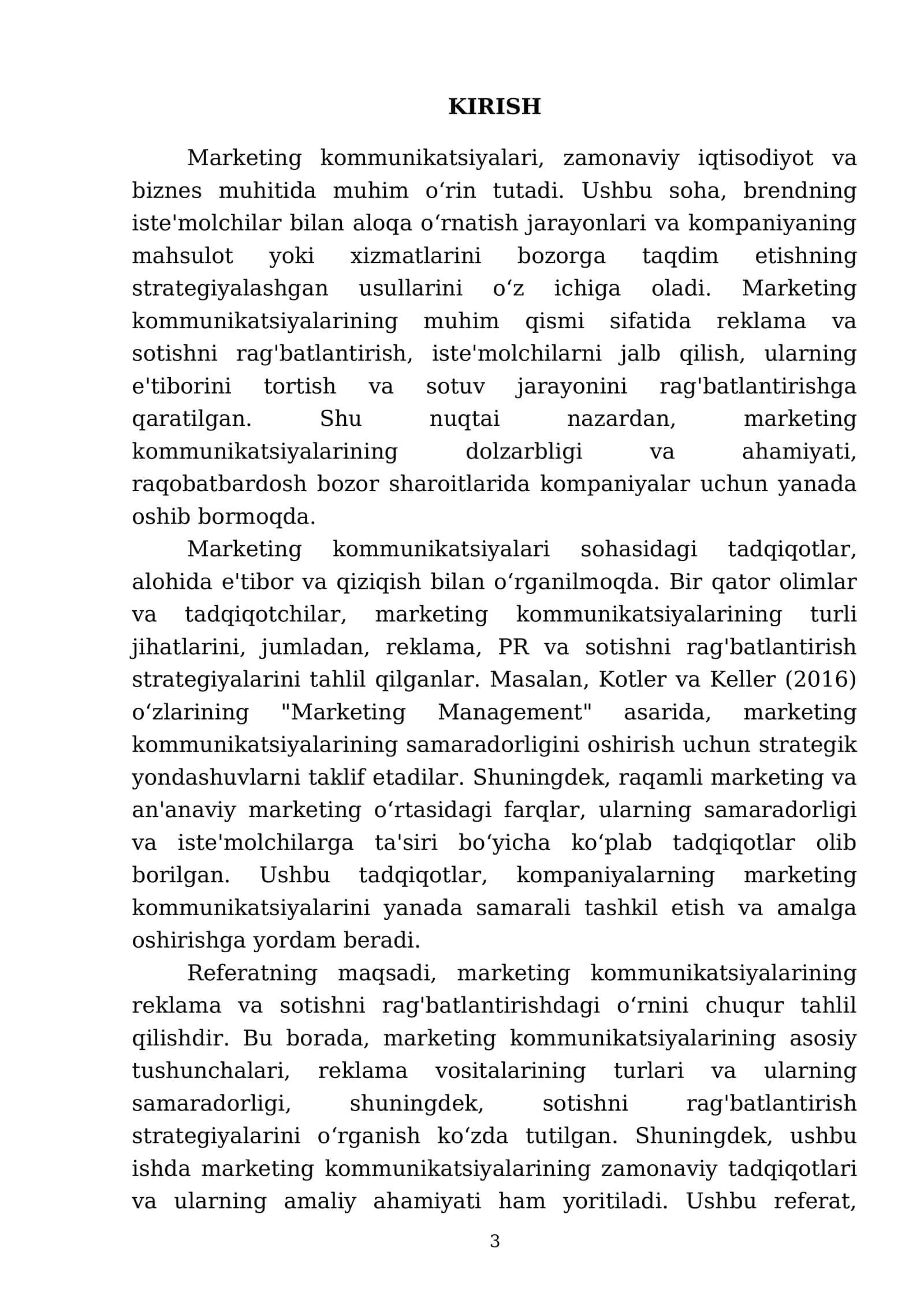 Marketing kommunikatsiyalari reklama PQ va sotishni rag'batlantirish 3