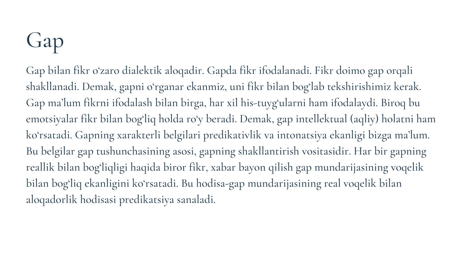 O’zbek tilshunosligida sodda gaplarning ilmiy o’rganilishi 3