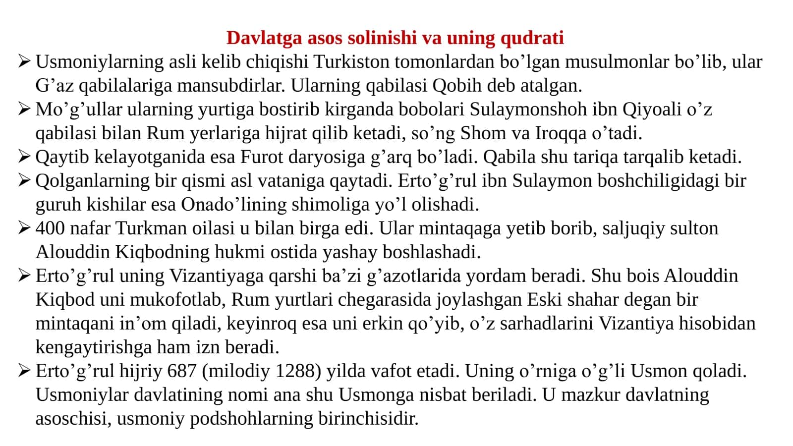 Usmonli imperiyasining tashkil topishi 3