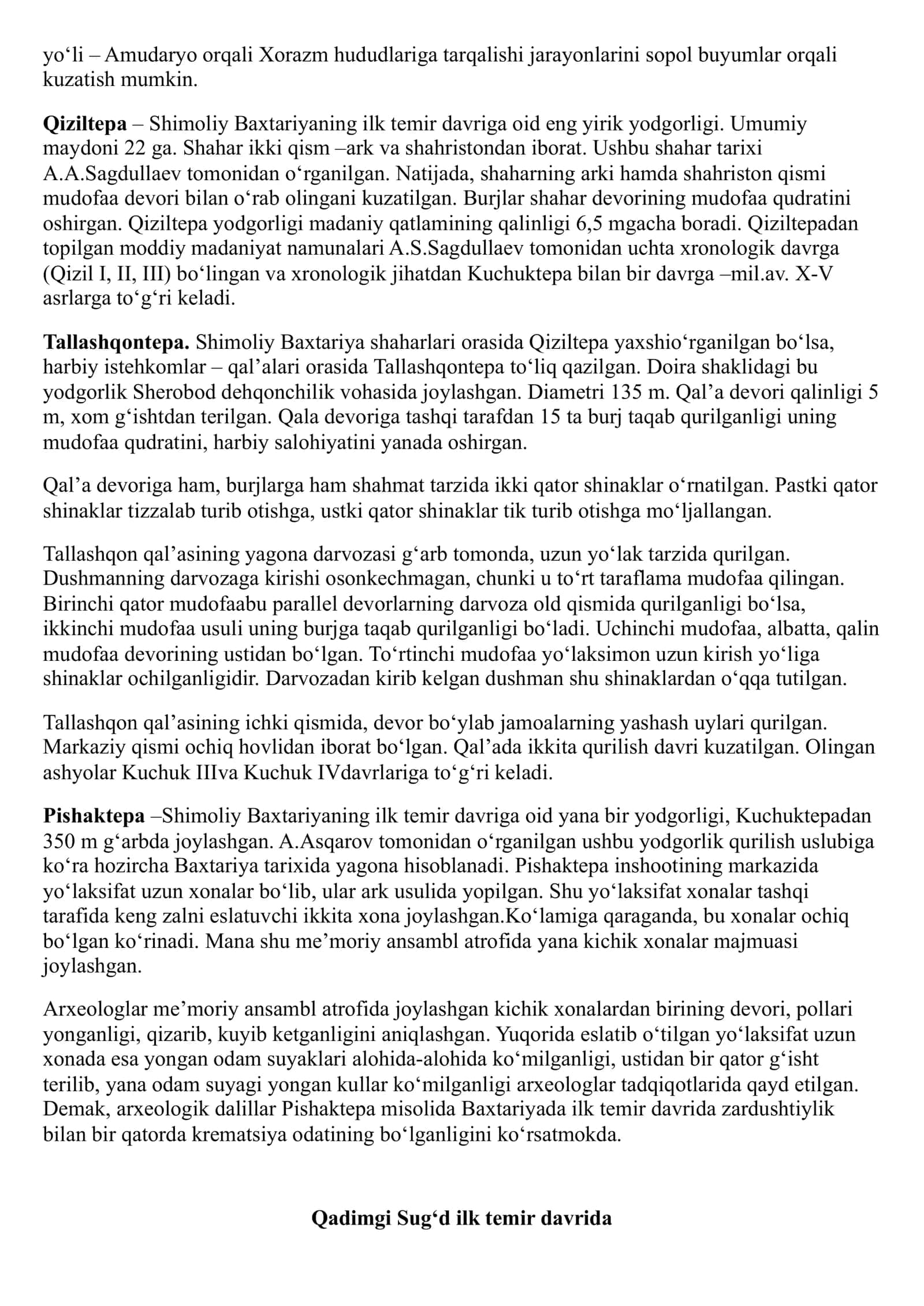 VII. ILK TEMIR DAVRI 3
