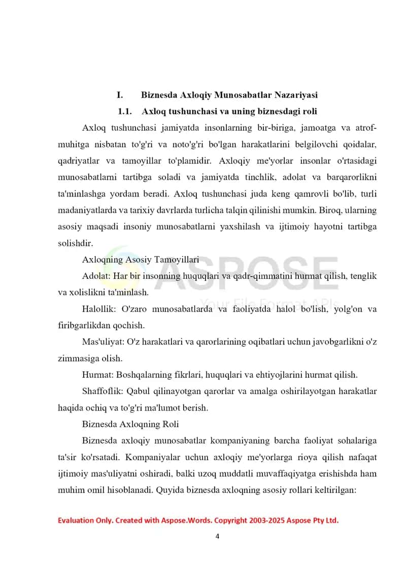 Biznesda Axloqiy Munosabatlar 4
