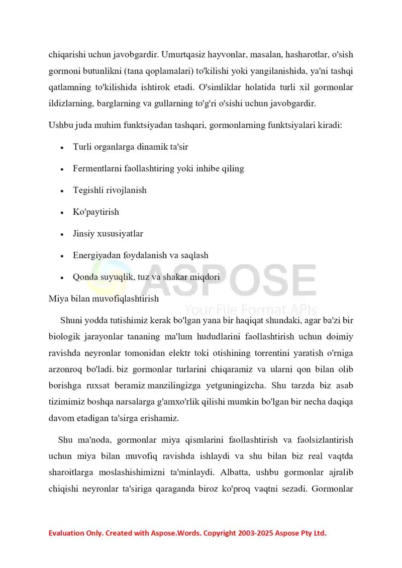 Oqsillar. Pepdid va garmonlar 4