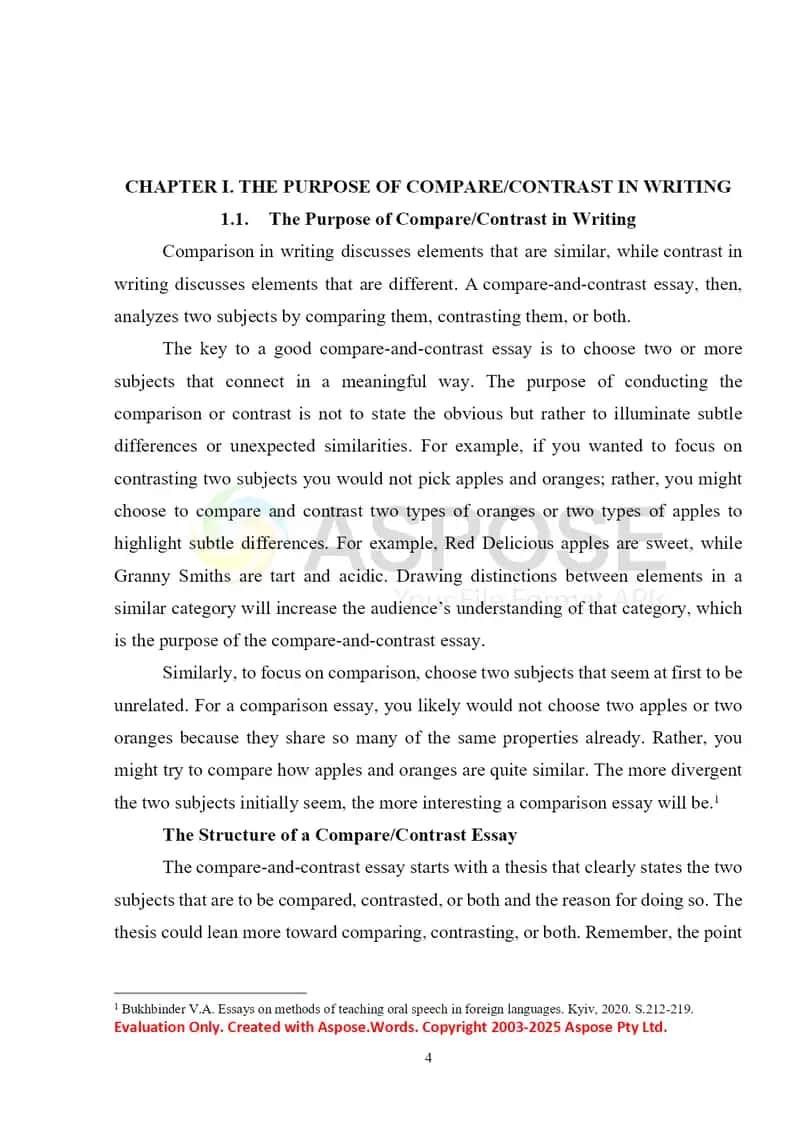 Compare - contrast esaays 4