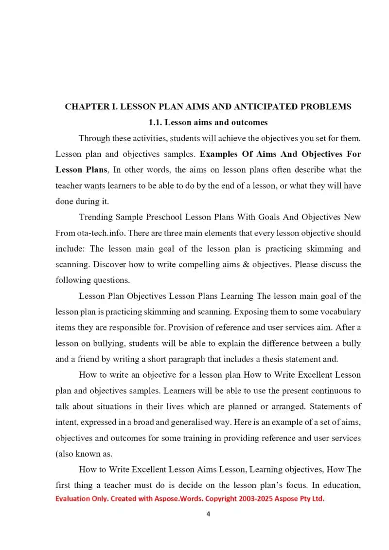 Lesson Planning 4